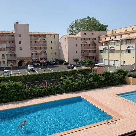 T2 Vue Piscine, A 100m De La Plage, Cap D'agde - Fr-1-607-208