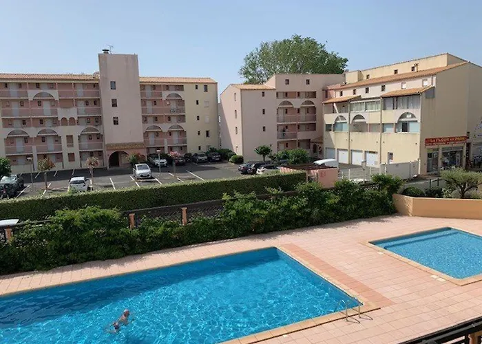 T2 Vue Piscine, A 100m De La Plage, Cap D'agde - Fr-1-607-208
